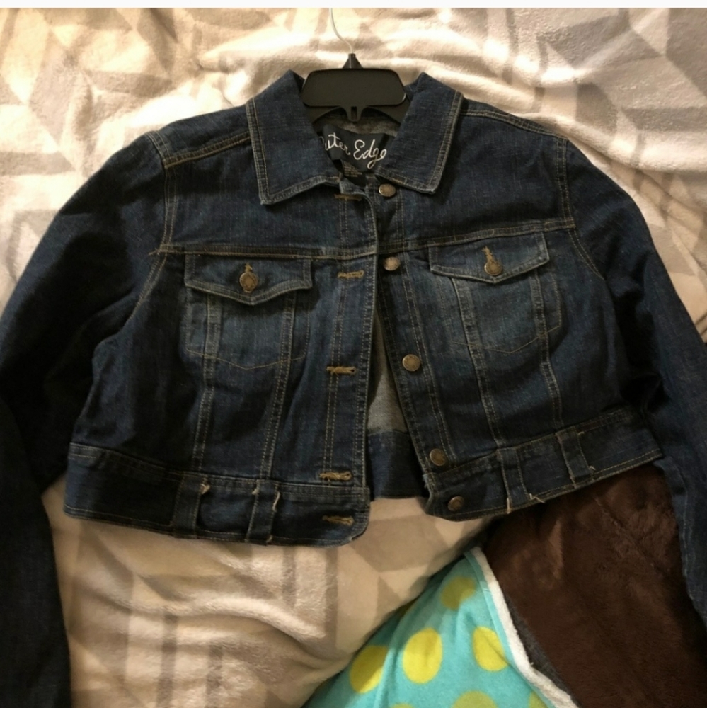 Midi/Crop-Top Style Jean Jacket - WORN ONCE